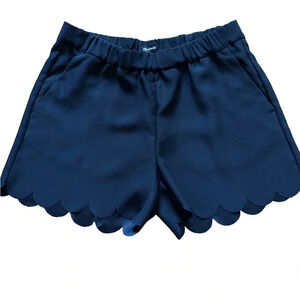 Madewell Black Scallop Hem Pull On Short. Sz: Small
